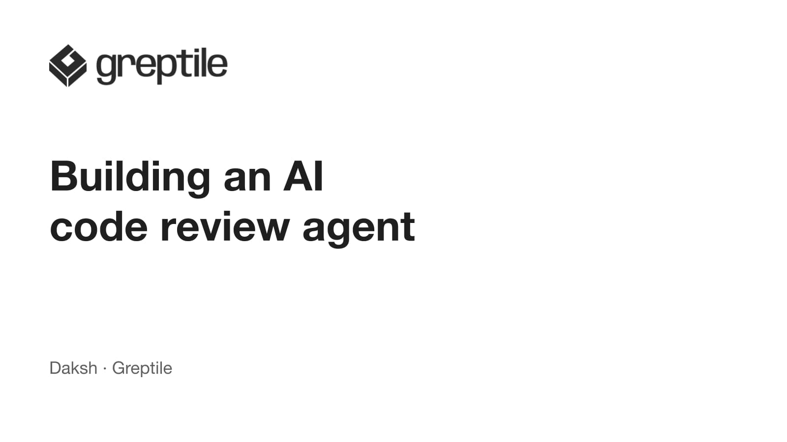 Building an AI code review agent
