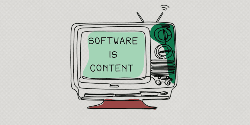 The Contentification of Software