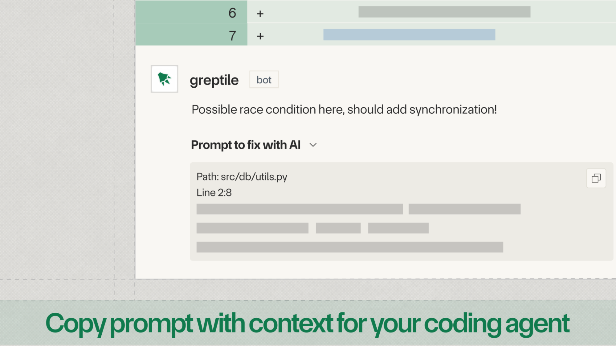 Copy prompt feature screenshot